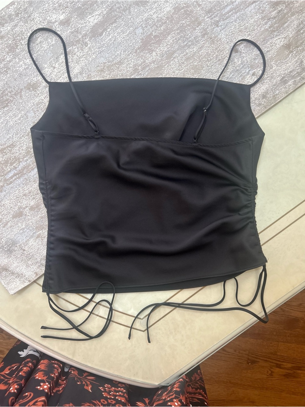 Dynamite  Spaghetti-Strap Ruched Top